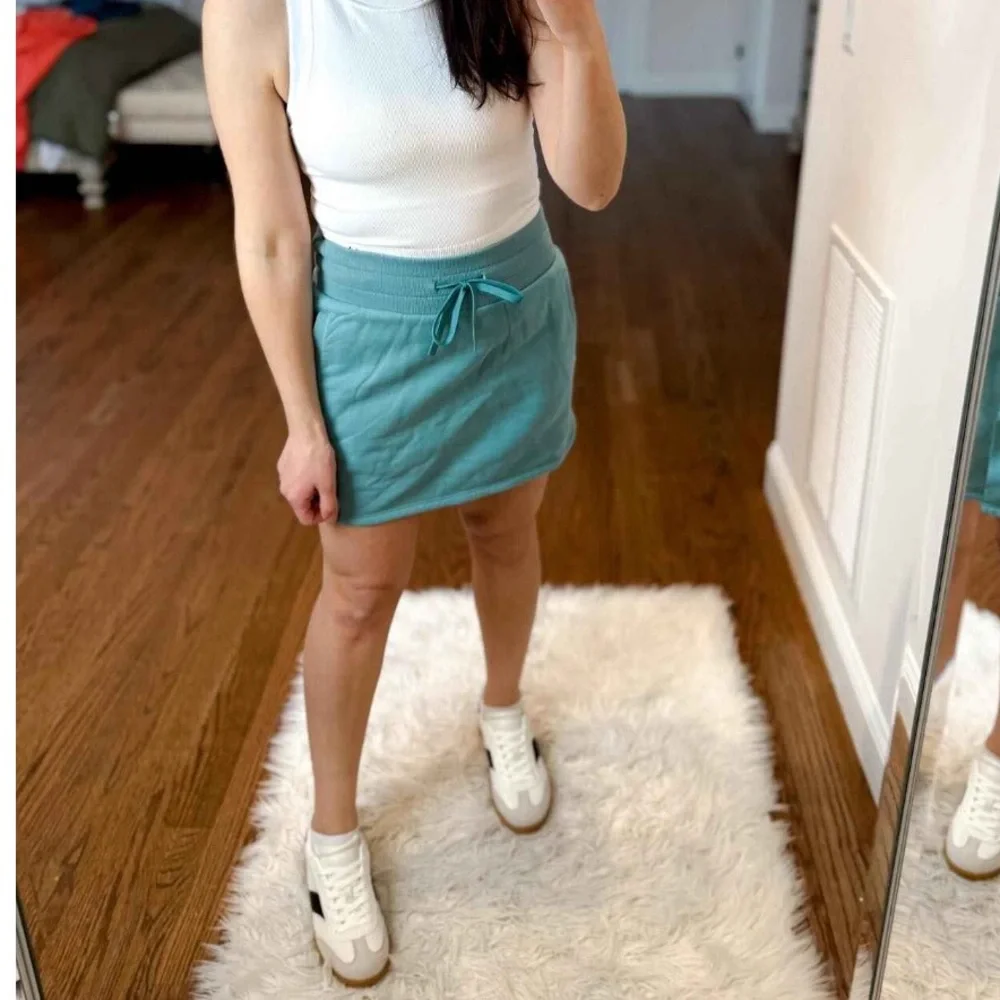 JoyLab Teal Drawstring Skort
